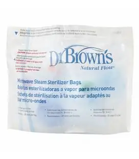 DR. BROWN'S mikrobangų krosnelės sterilizavimo maišeliai, 5 vnt.