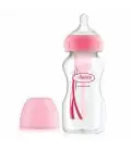 DR.BROWN'S buteliukas OPTIONS+ plačiu kakleliu, 270ml, rožinis