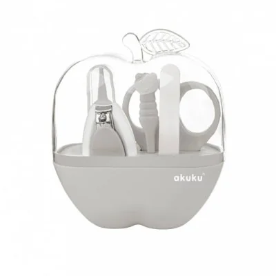 Akuku kūdikių priežiūros rinkinys obuolio dėžutėje, A0473-GREY - Higienos prekės