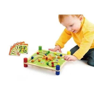 Viga medinis labirintas, 50175 - Mediniai žaislai