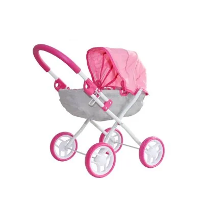 Milly Mally lėlių vežimėlis "Dori Prestige Pink" - Lėlių namai, vežimėliai ir kita atributika
