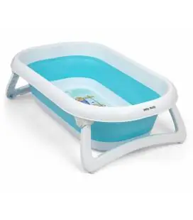 Milly Mally Aqua sulankstoma vonia su termo vamzdeliu, Pilka Aqua Blue - Vonelės ir maudymosi reikmenys