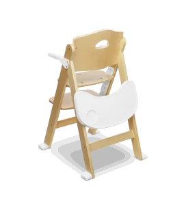 Medinė maitinimo kėdutė Lionelo Floris, White Natural