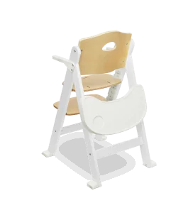 Medinė maitinimo kėdutė Lionelo Floris, White