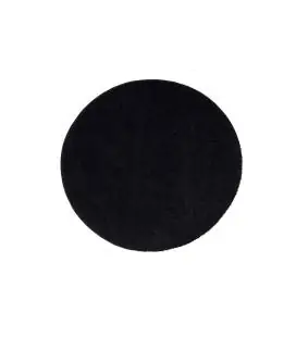 Trumpesnio plauko apvalus kilimas "City Shaggy", black 200x200 cm.
