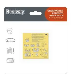 Bestway 62091pripučiamų gaminių taisymo pleistrai 6.5cm x 6.5cm - 10szt - Pripučiami baseinai ir plaukimo priemonės