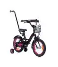 Dviratukas TOMABIKE "PLATINUM" 14, BLACK / PINK