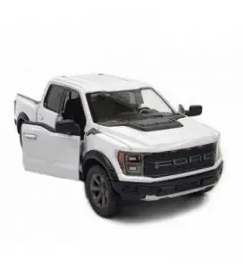 KiNSMART automobilis, 2022 Ford F-150 Raptor, baltas