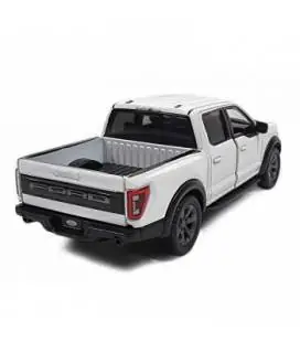 KiNSMART automobilis, 2022 Ford F-150 Raptor, baltas