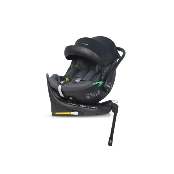 Pasisukanti autokėdutė su isofix baze Easy go Buz Pro I-size 0-13, Granito